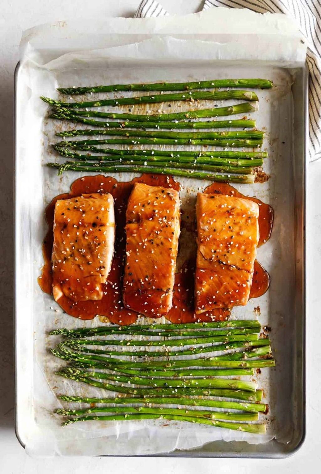 Baked Sesame Glazed Salmon