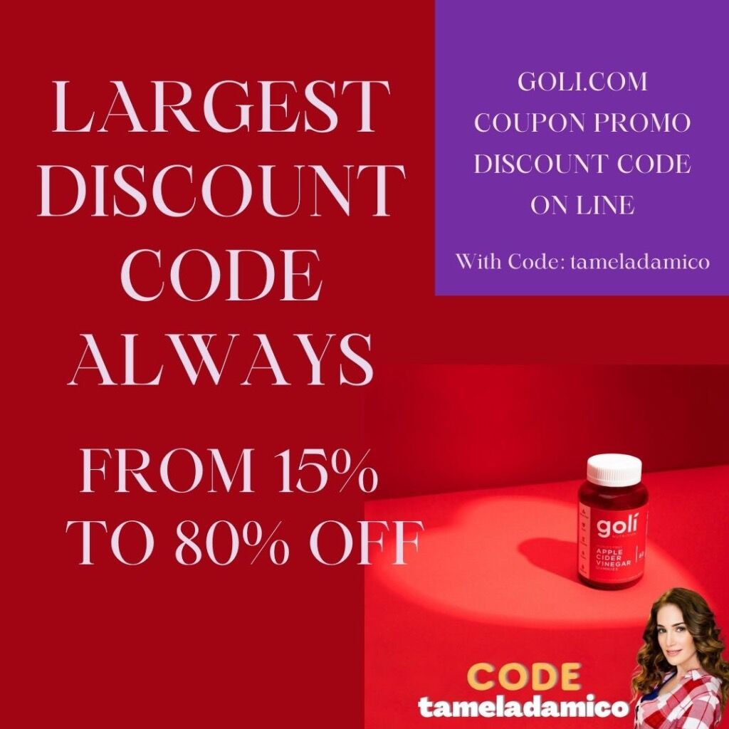 Save Big on your Goli gummies with code TamelaDamico