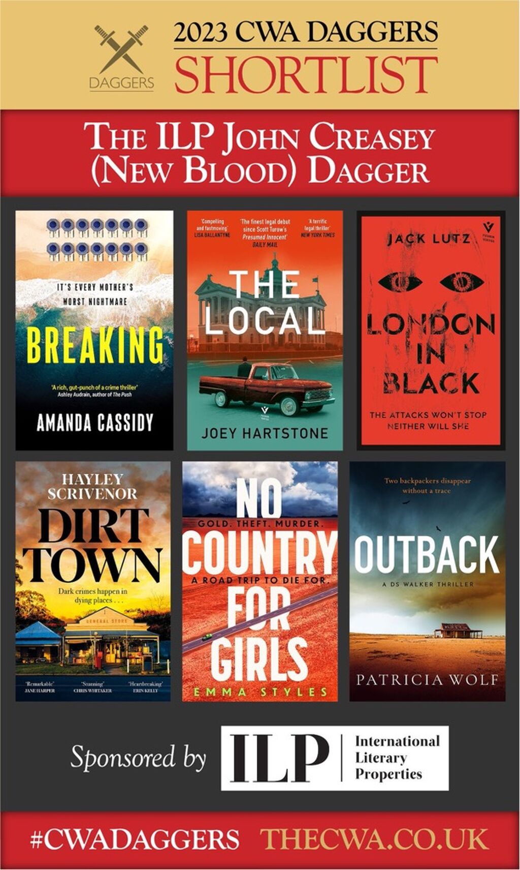 No Country for Girls shortlisted for CWA New Blood Dagger
