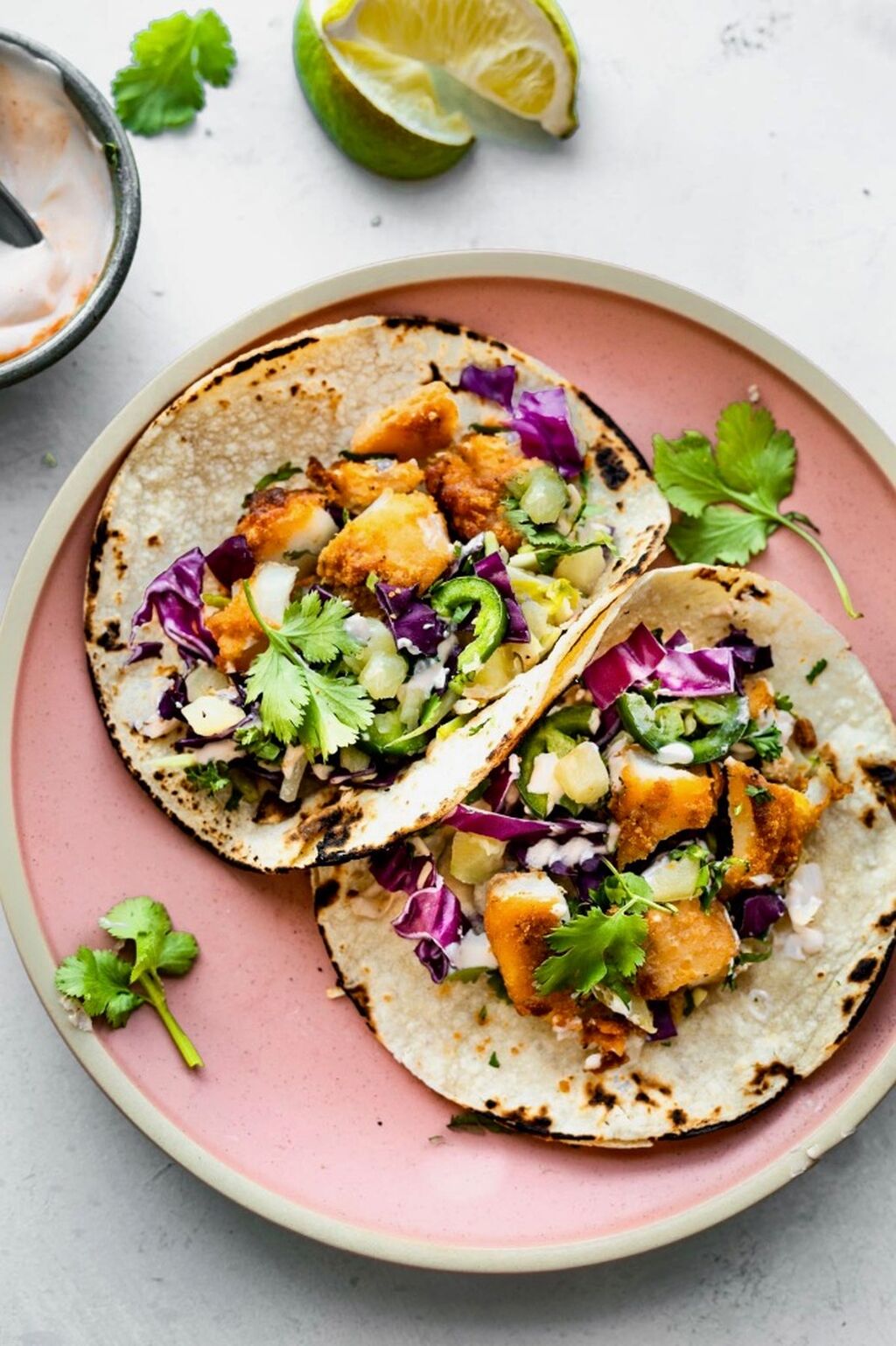Air fryer fish tacos