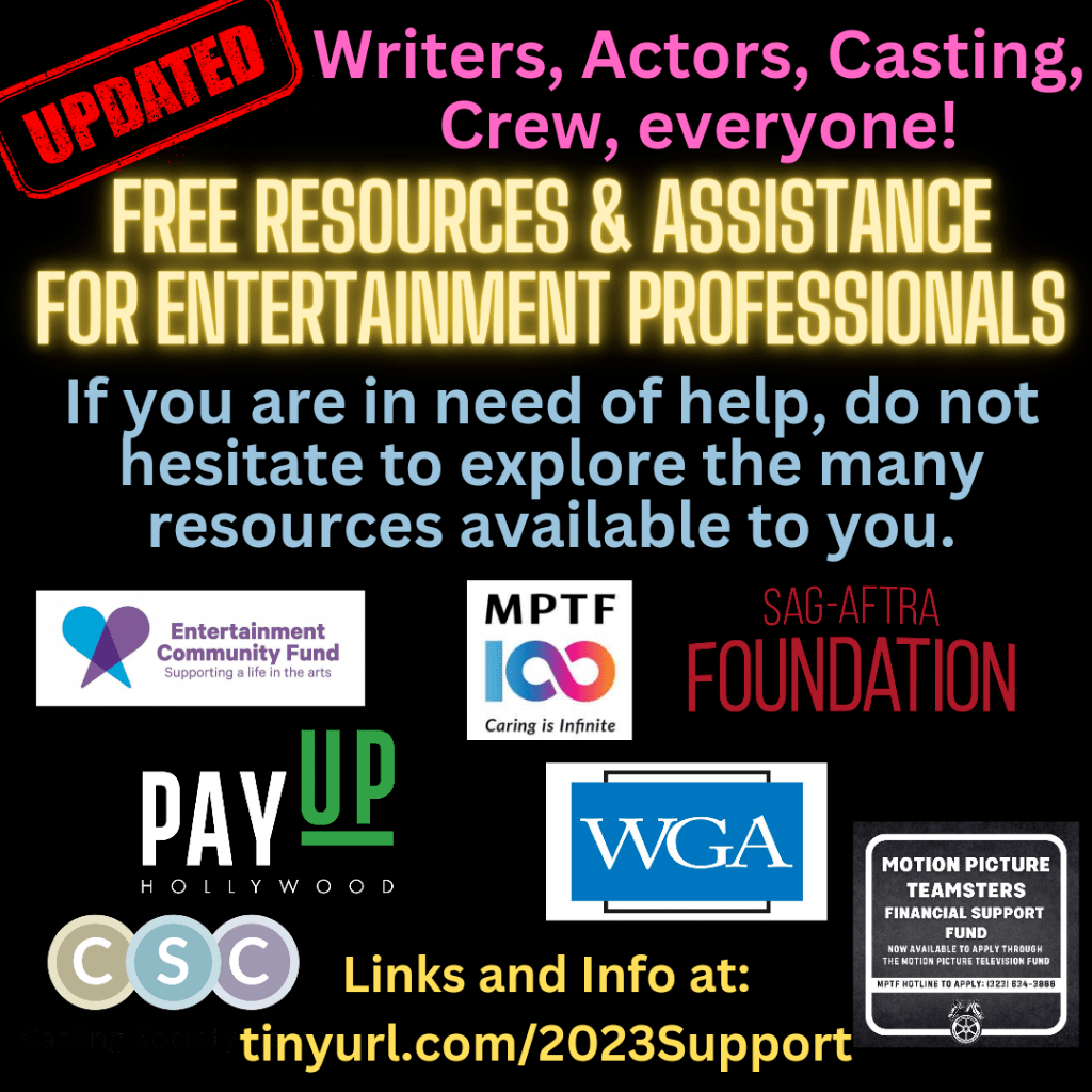 Free Resources & Assistance for Entertainment Professionals