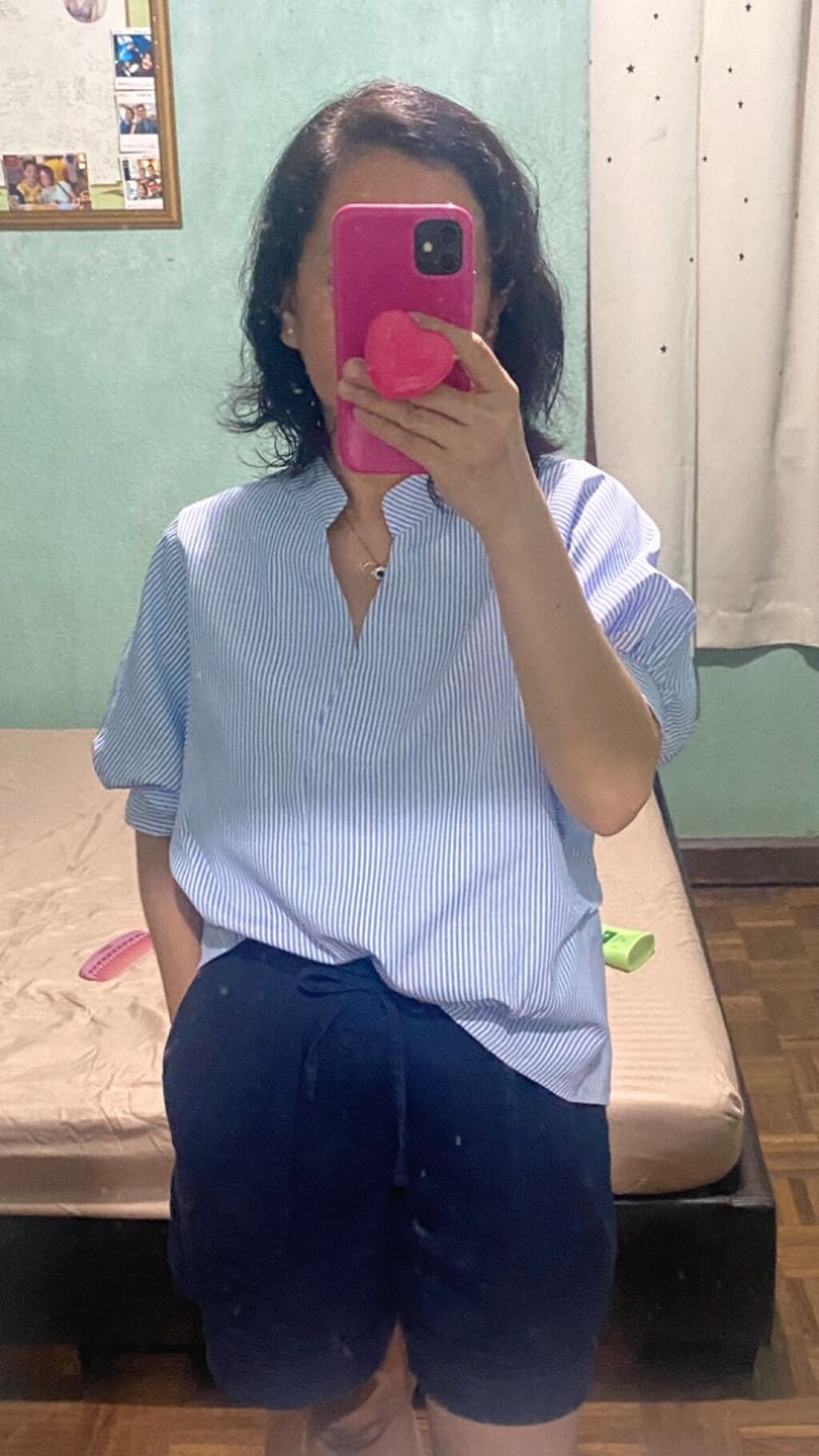 Stripes blue polo