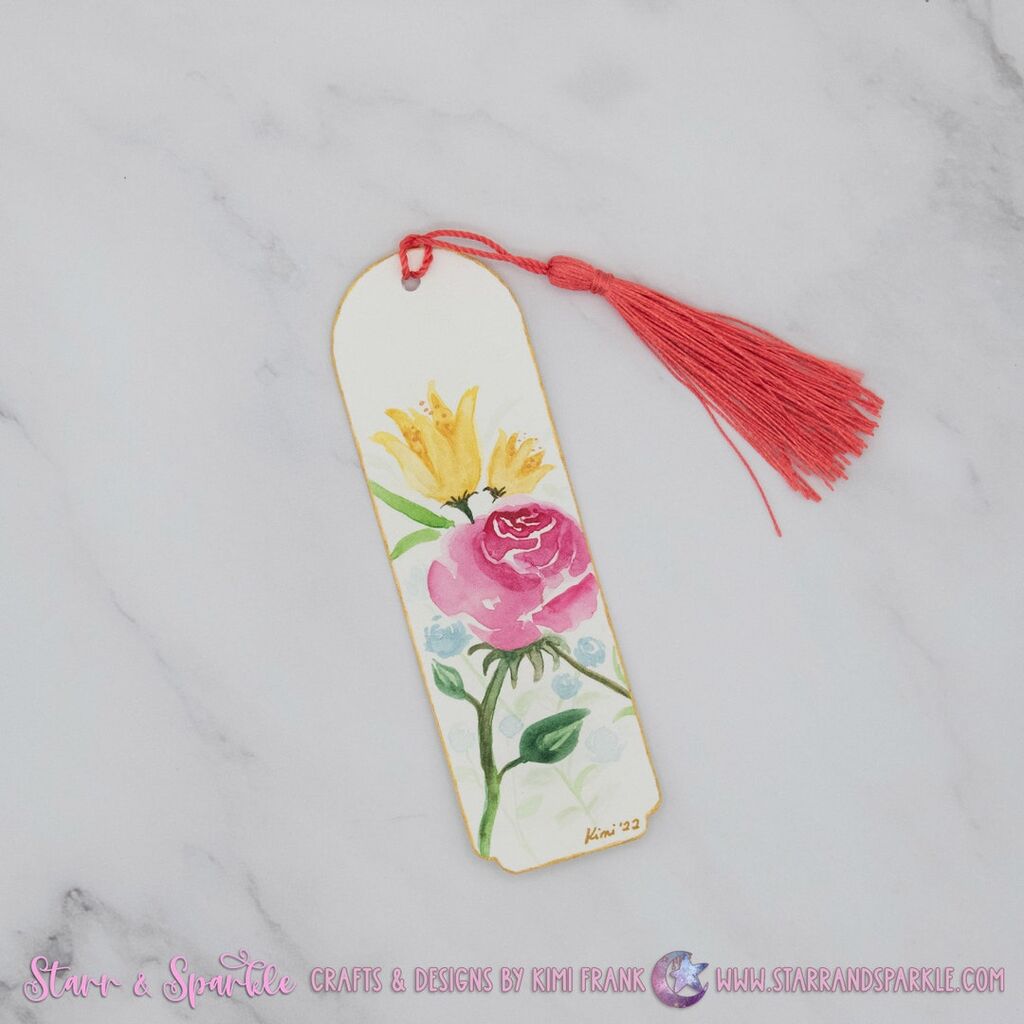 Buy now! Floral Bookmark Original Artwork