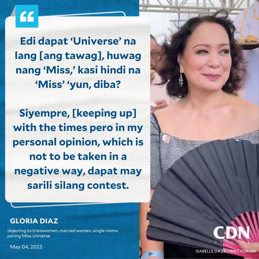 Gloria Diaz opinion