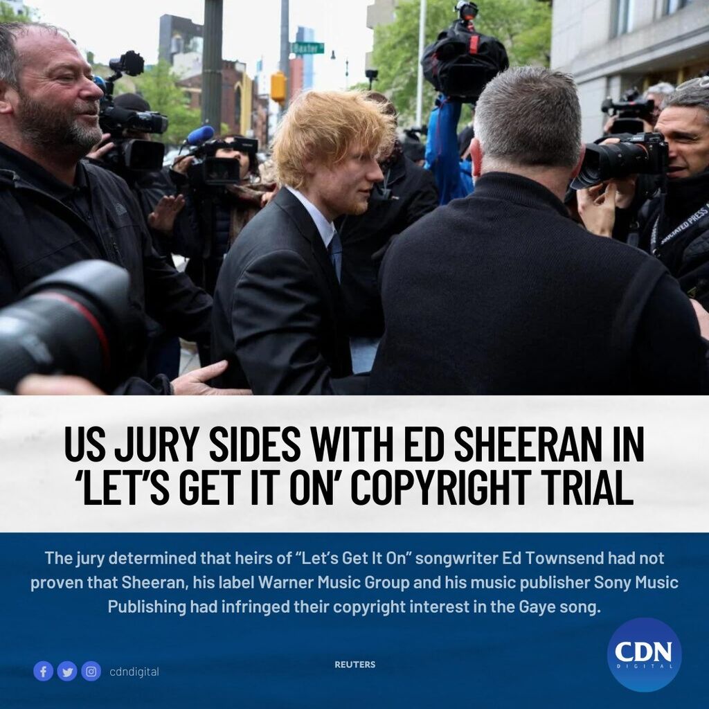 Ed Sheeran wins the Copyright trial