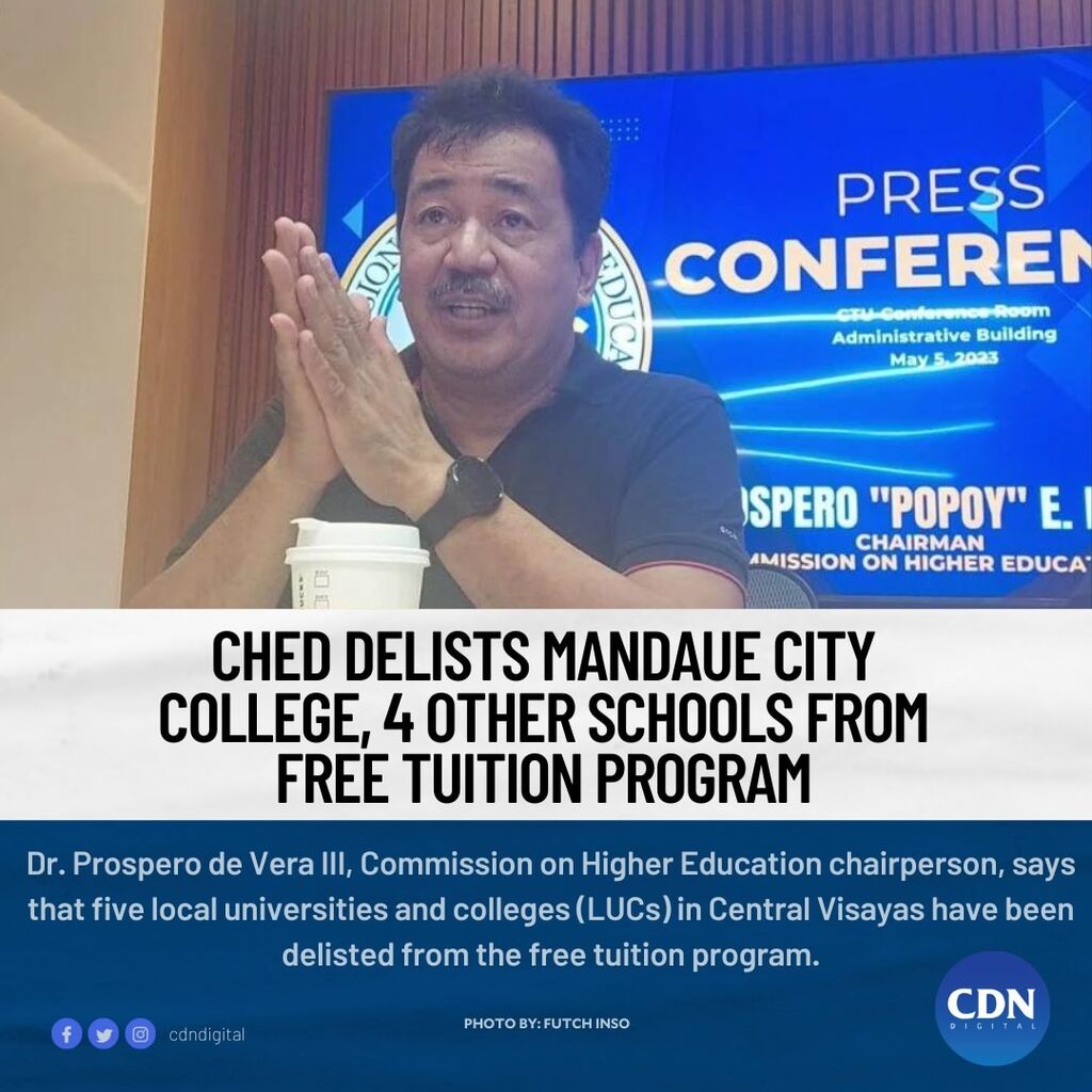 CHED delists schools