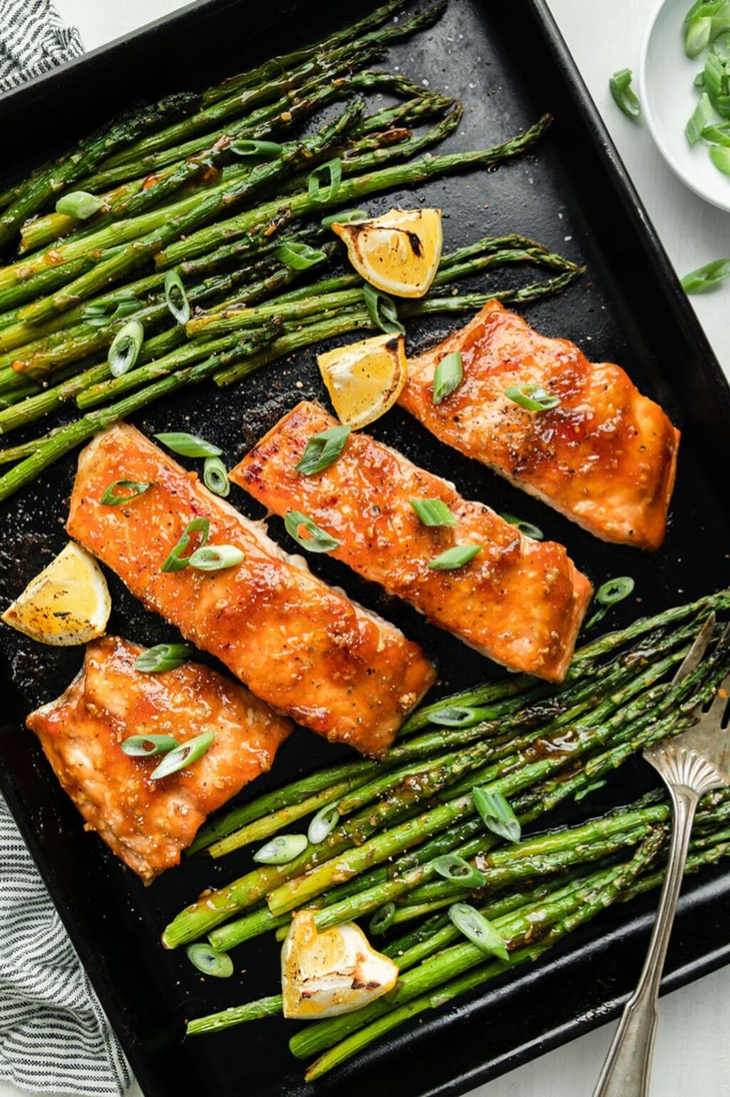 Sheet Pan Honey Glazed Salmon
