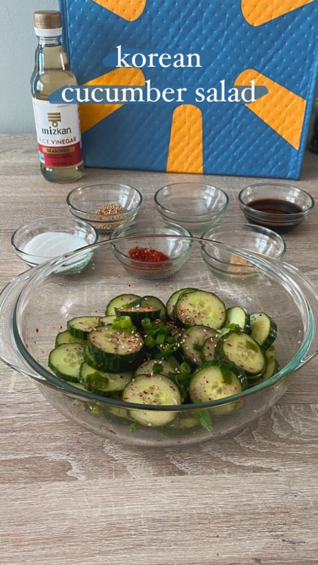 Cucumber salad with vinegar