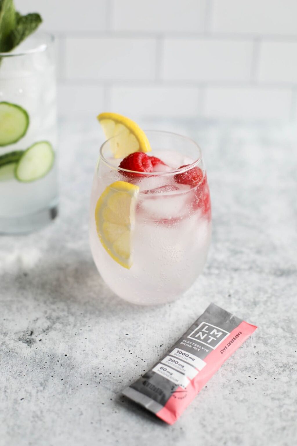 Raspberry Salt Mocktail (Reel LMNT)