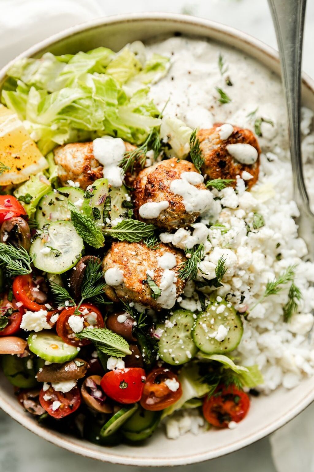 Greek Chicken Meatballs (Carousel)