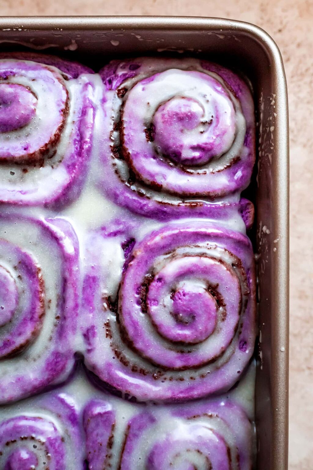 Ube Cinnamon Rolls