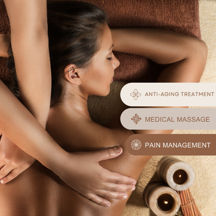 Book 60mins Anti-Aging Massage or Facial or Pain Relief or Sports Recovery Massage
