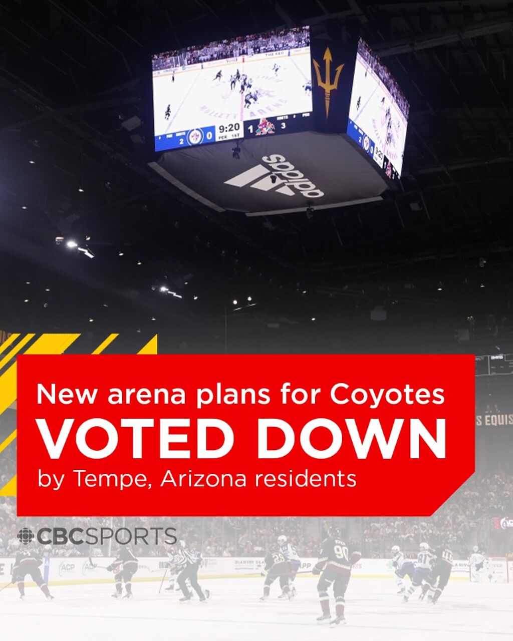 Coyotes again at a crossroads after arena plans voted down by Tempe residents
