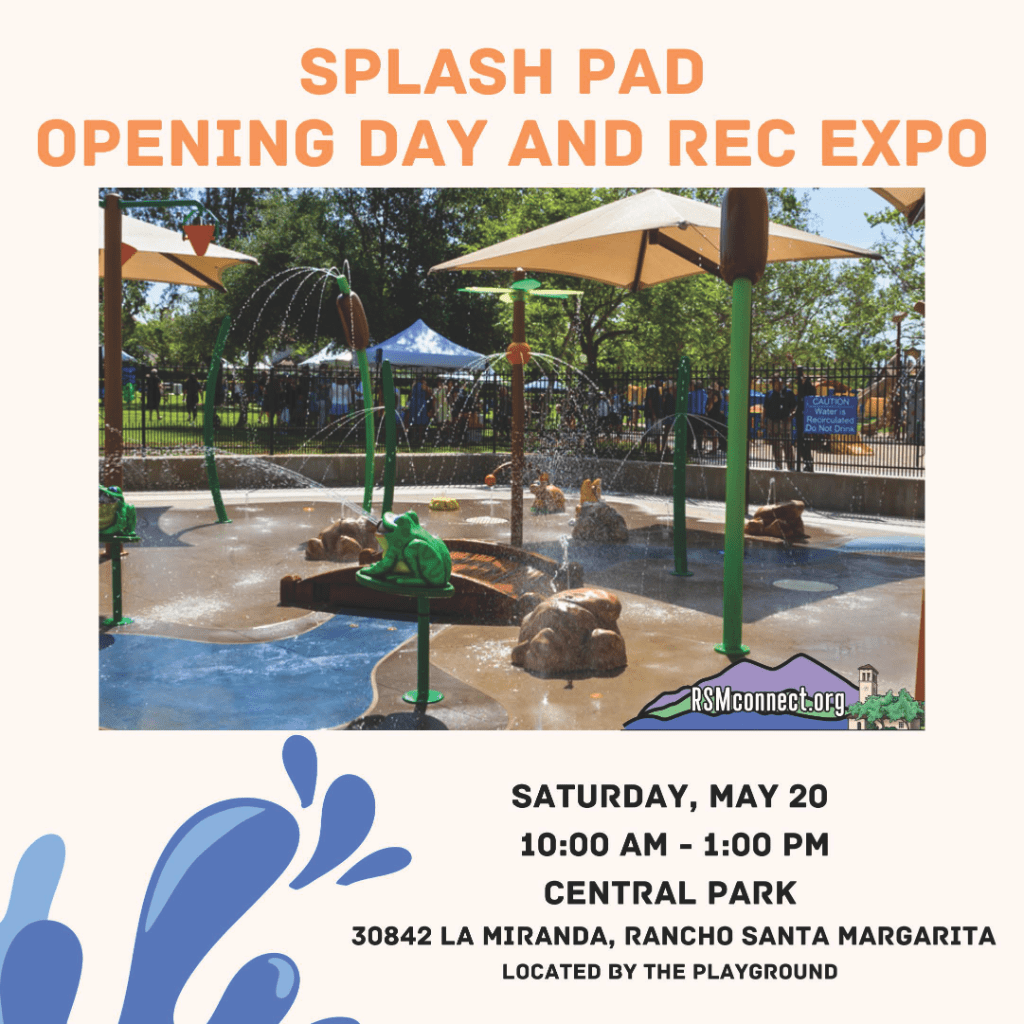 Splash Pad at Central Park Opening Day
