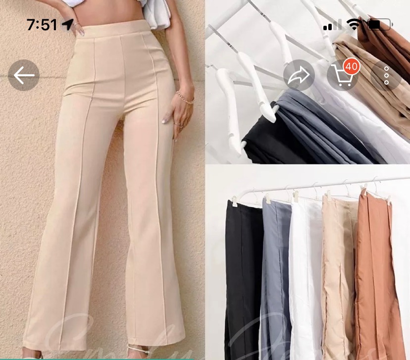 Wide Leg Trouser Pants