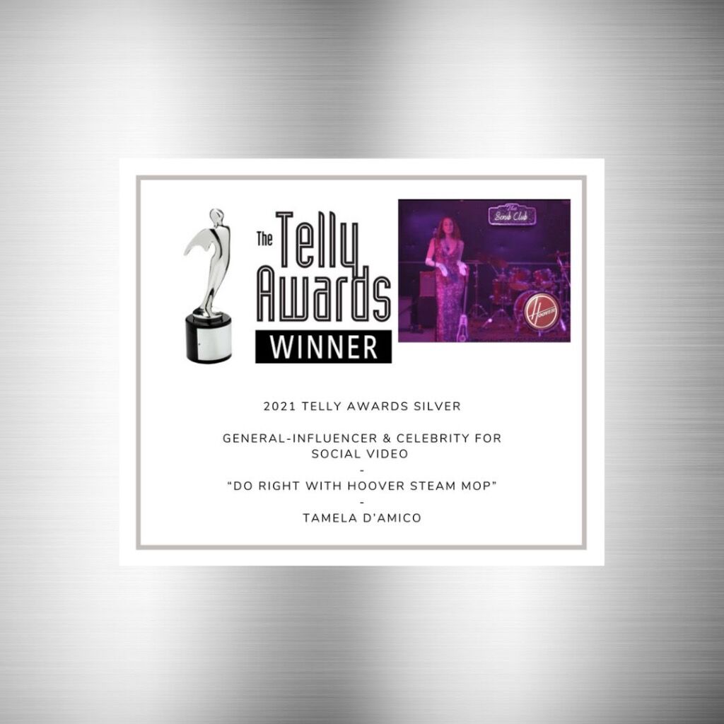 Telly Award Winner - Influencer