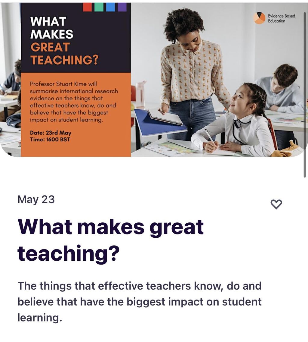 What makes great teaching?