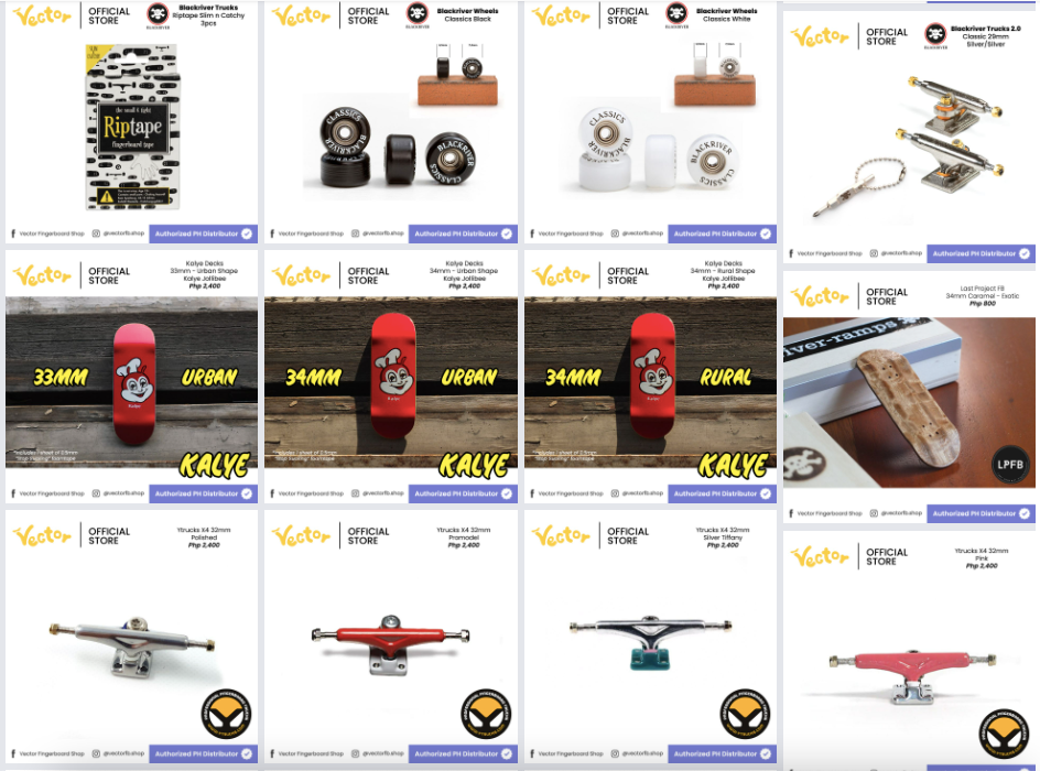 Vector Online Catalog on Facebook -- our previous drops!