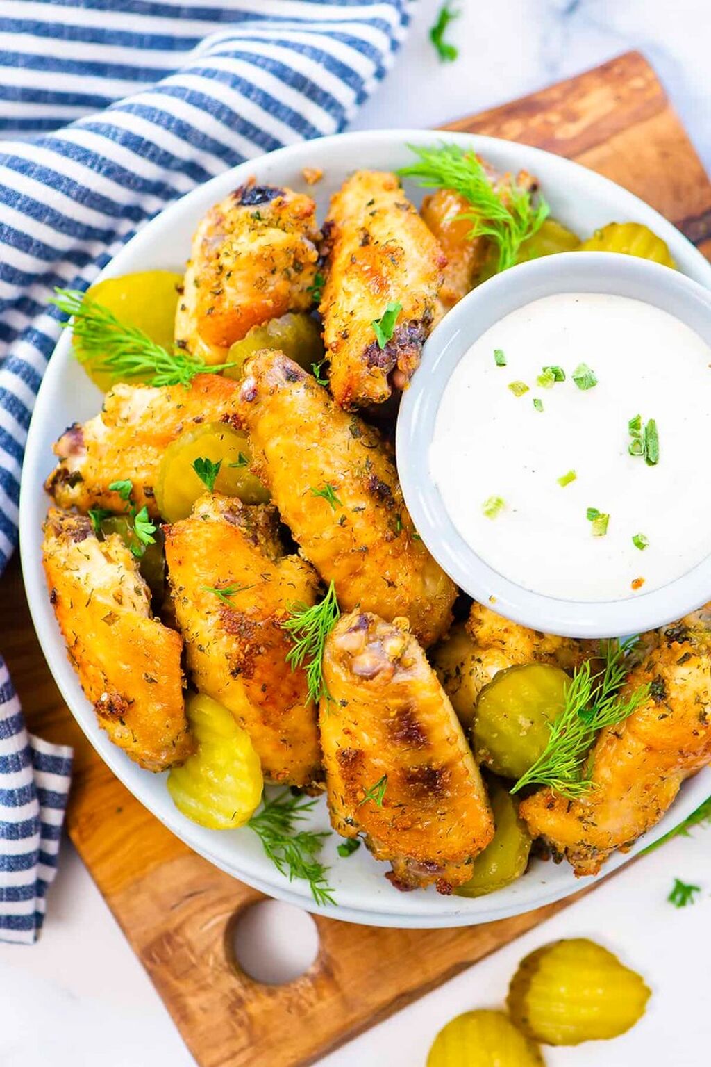 Pickle Brined Chicken Wings