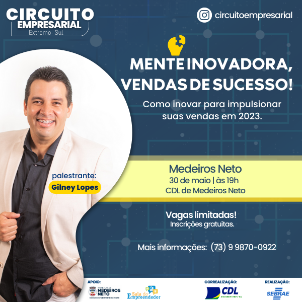 MEDEIROS NETO - 30/05 &agrave;s 19h