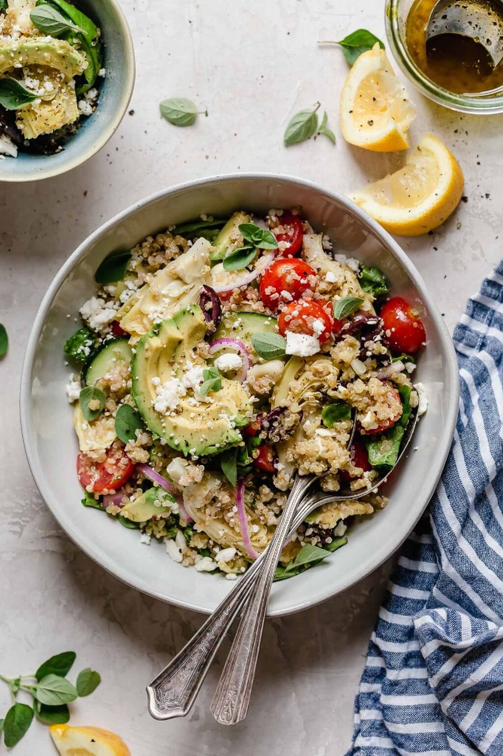 Greek Quinoa Salad (Tasty video/reel)