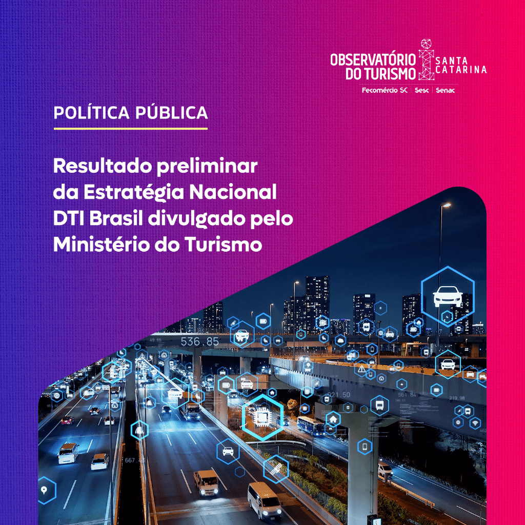 Resultado preliminar da Estrat&eacute;gia Nacional DTI Brasil divulgado pelo Minist&eacute;rio do Turismo