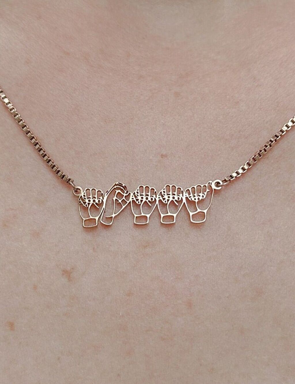 Fingerspelling Name Necklace 🤟🏻