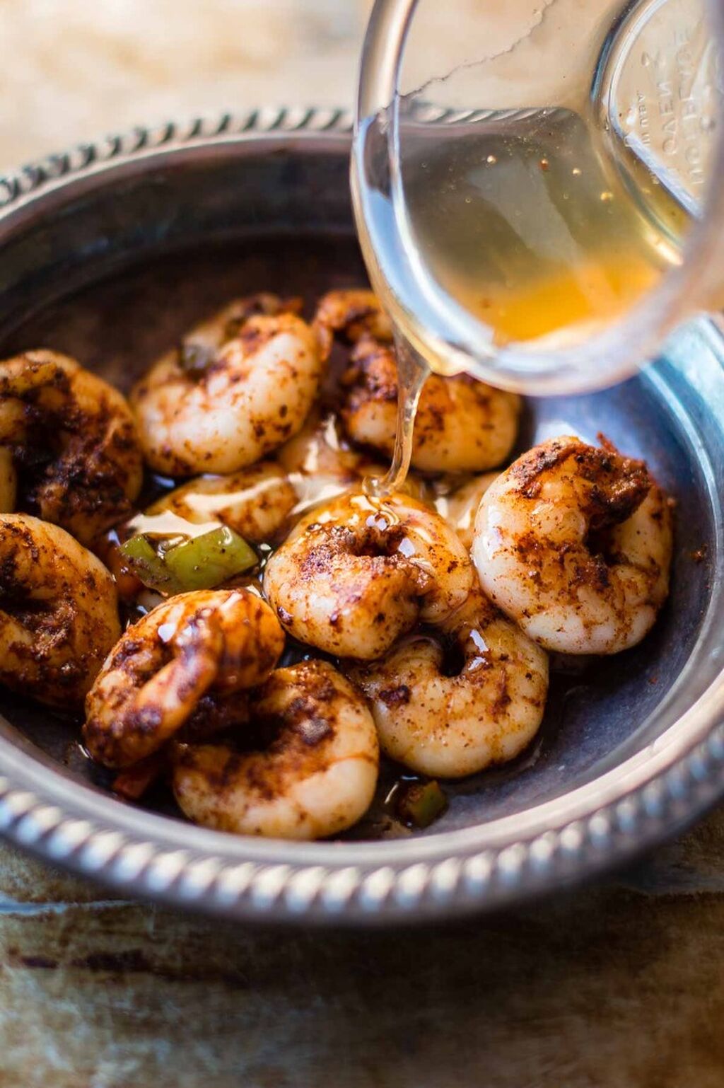 Grilled Sticky Honey Lime Shrimp