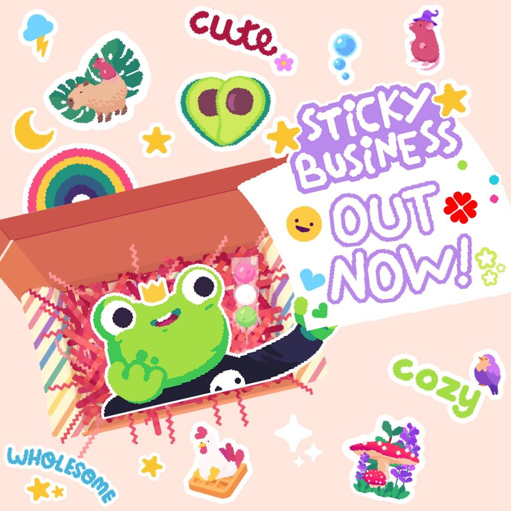 Wishliost Sticky Business on Steam now!