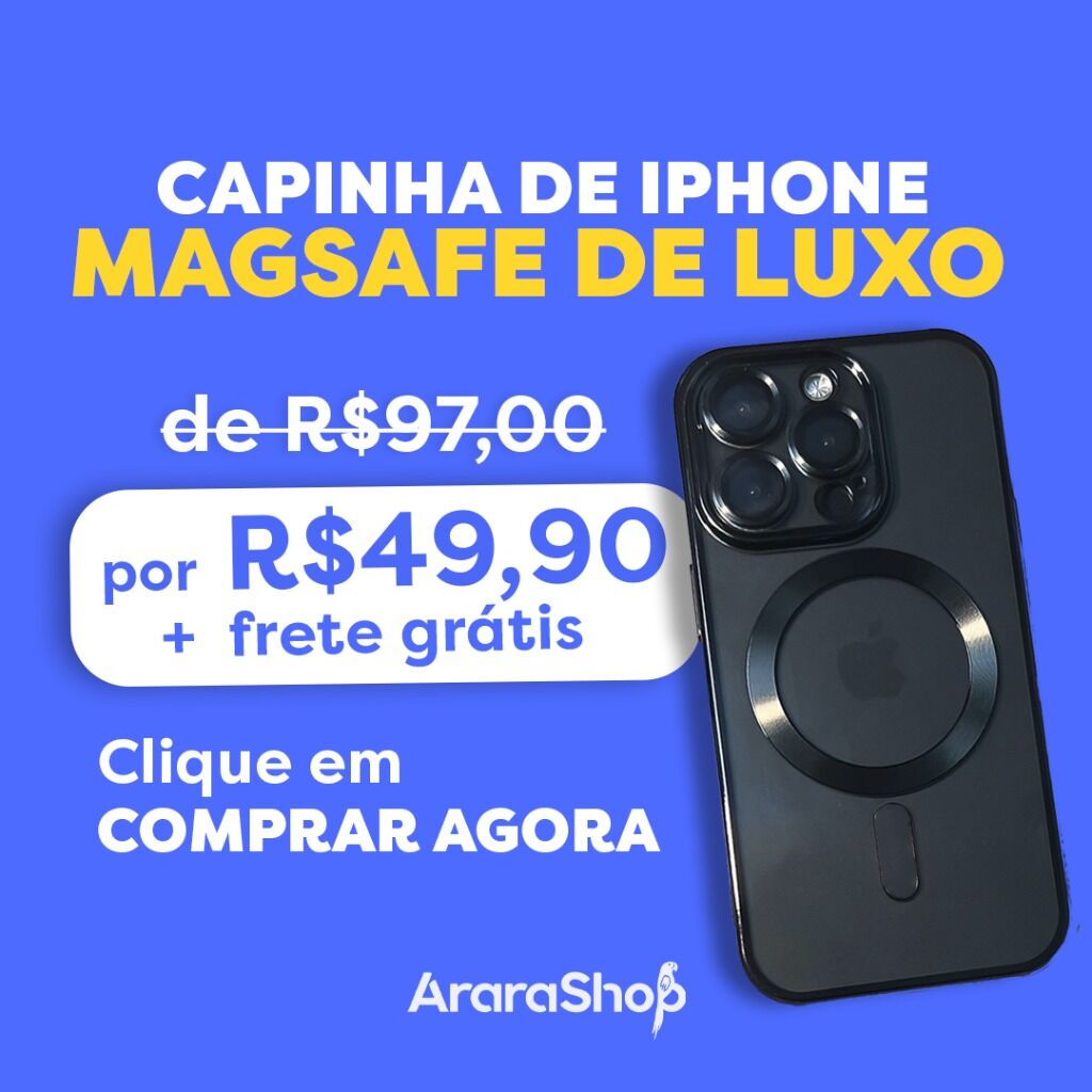 OFERTA capa de iPhone Magsafe de LUXO!