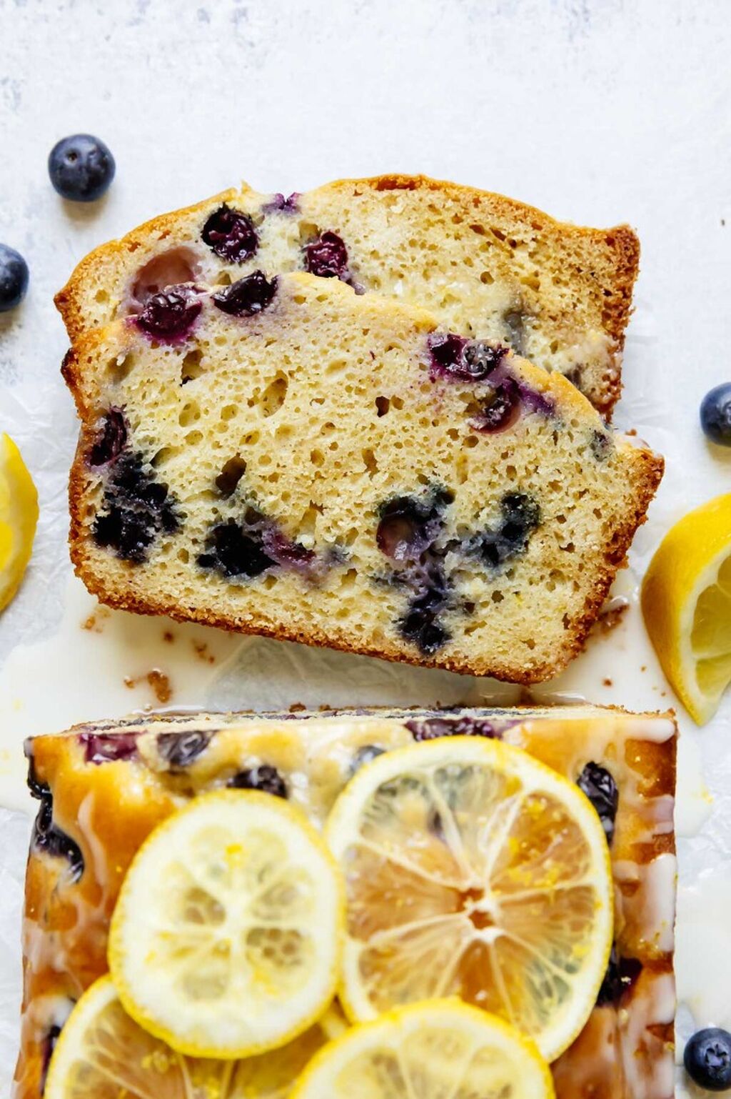 Lemon Blueberry Bread with Glaze (reel)