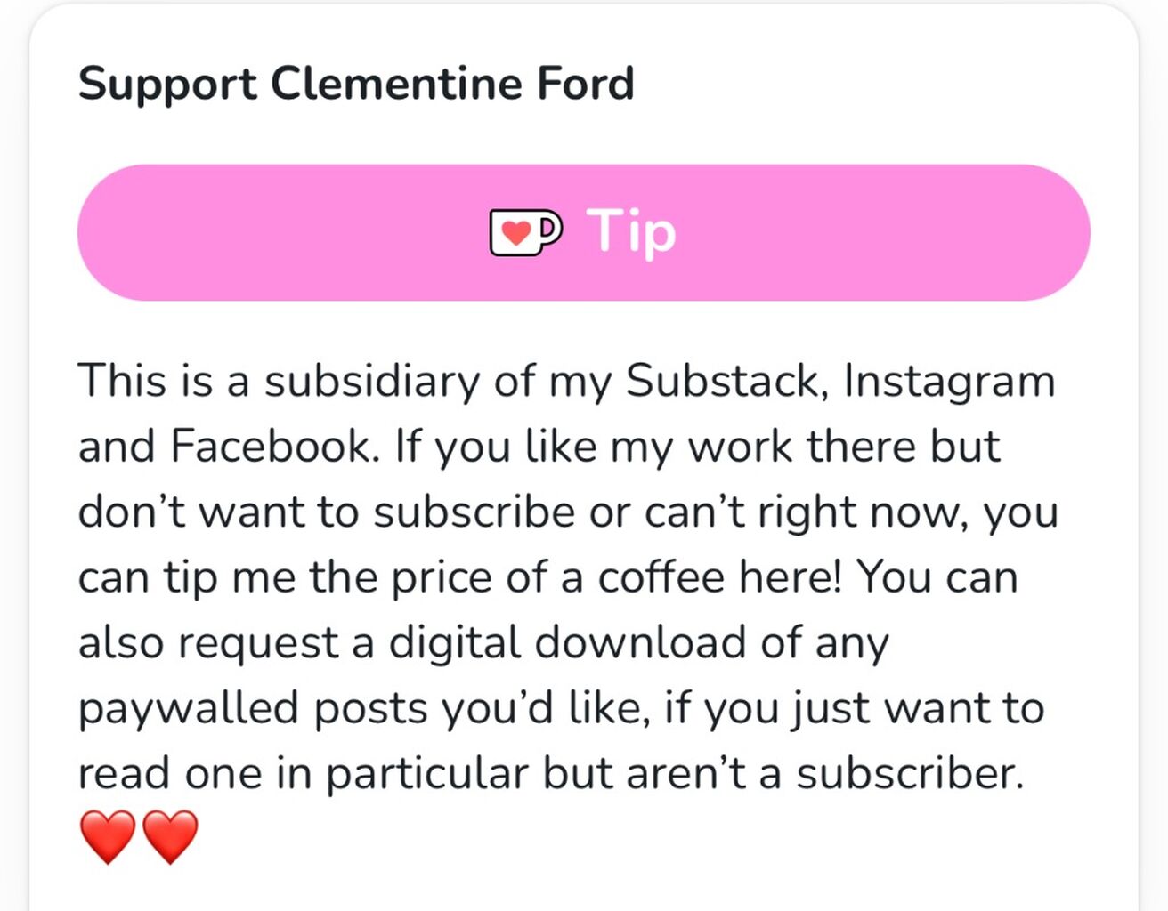 Tip me on Kofi