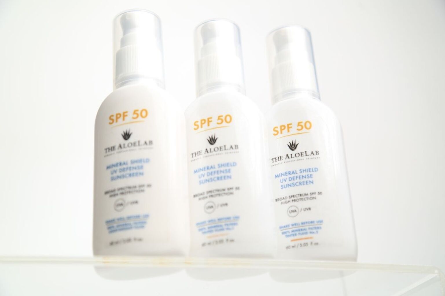 The AloeLab SPF 50 Sunscreens