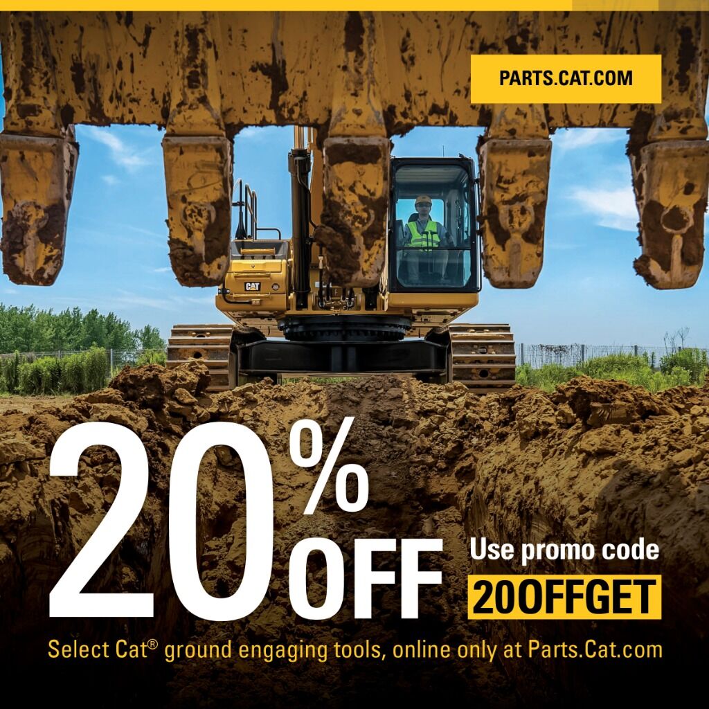 20% off Select Cat&reg; Ground Engaging Tools