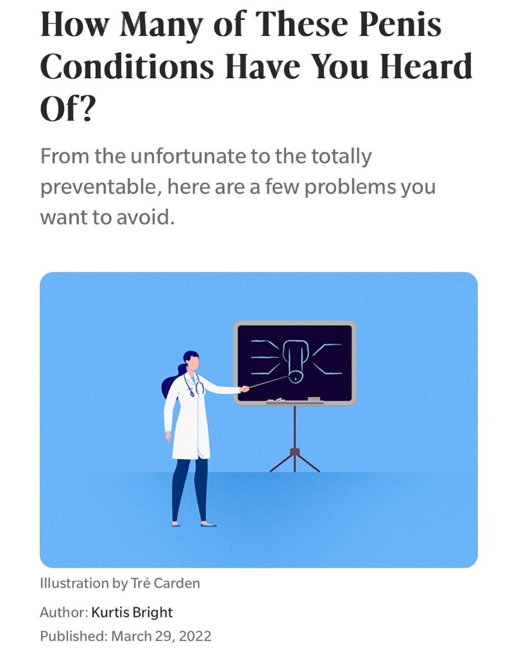 Penis conditions