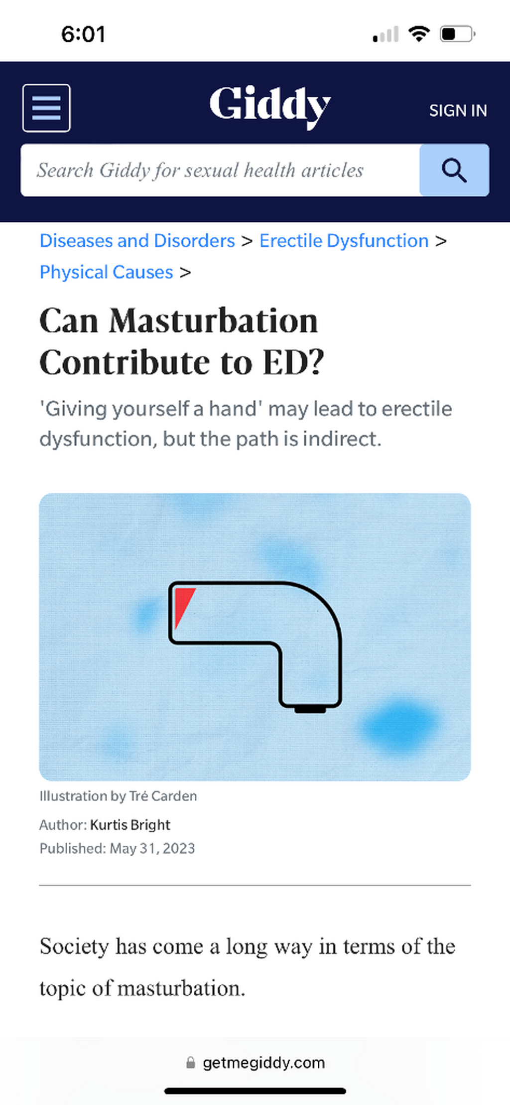 Masturbation and ED