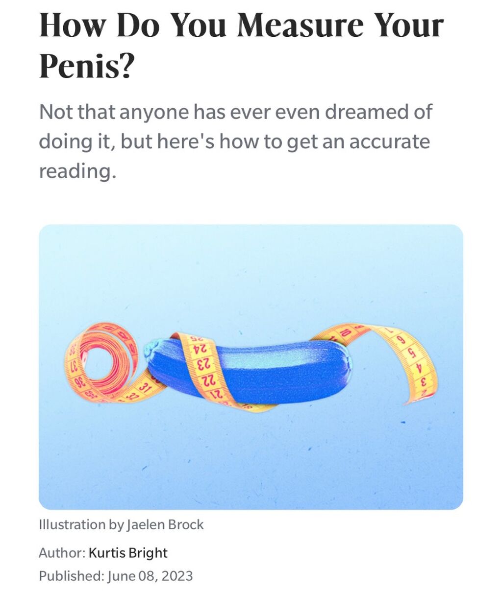 Penile measurements