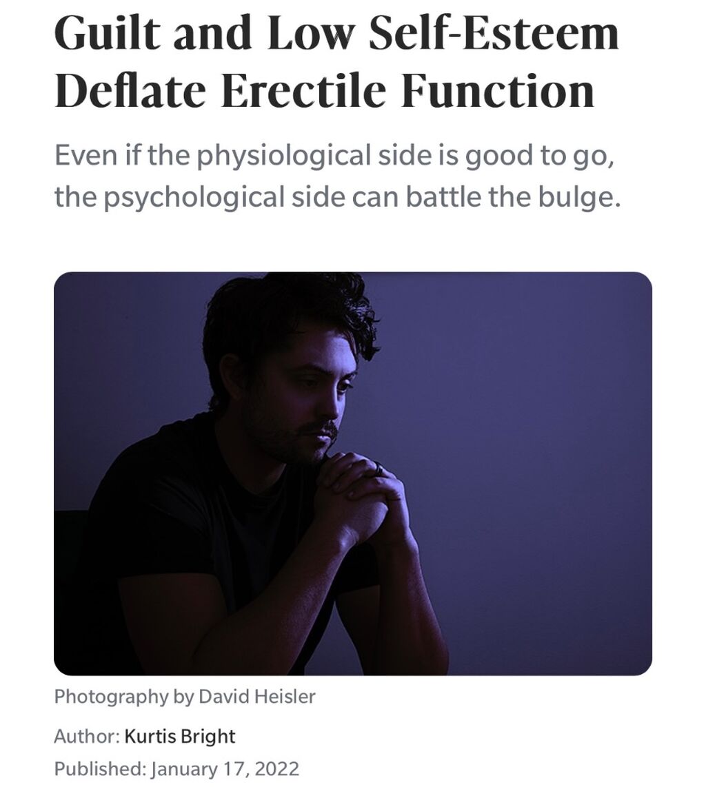 Guilt, low self esteem, ED
