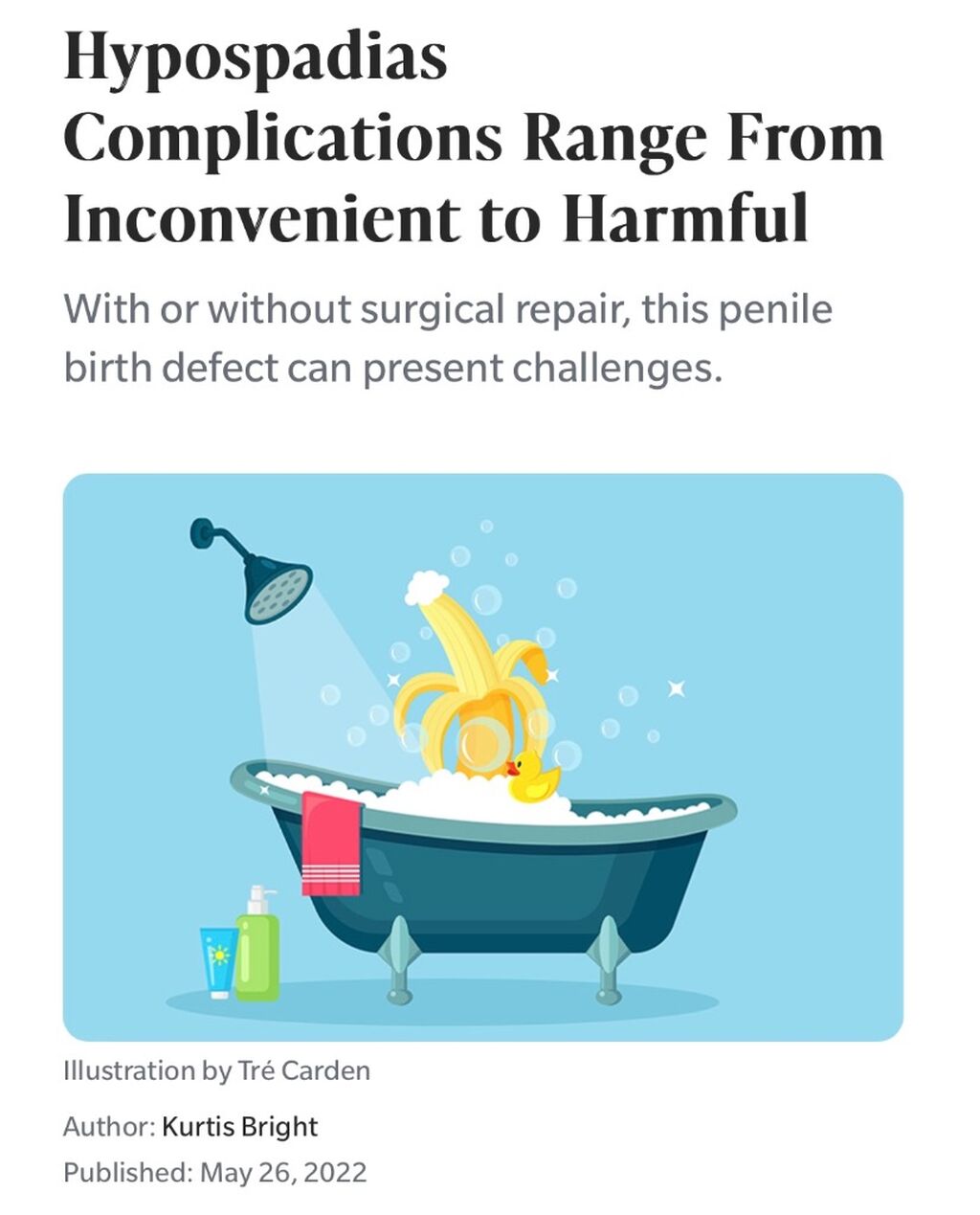 Hypospadias complications