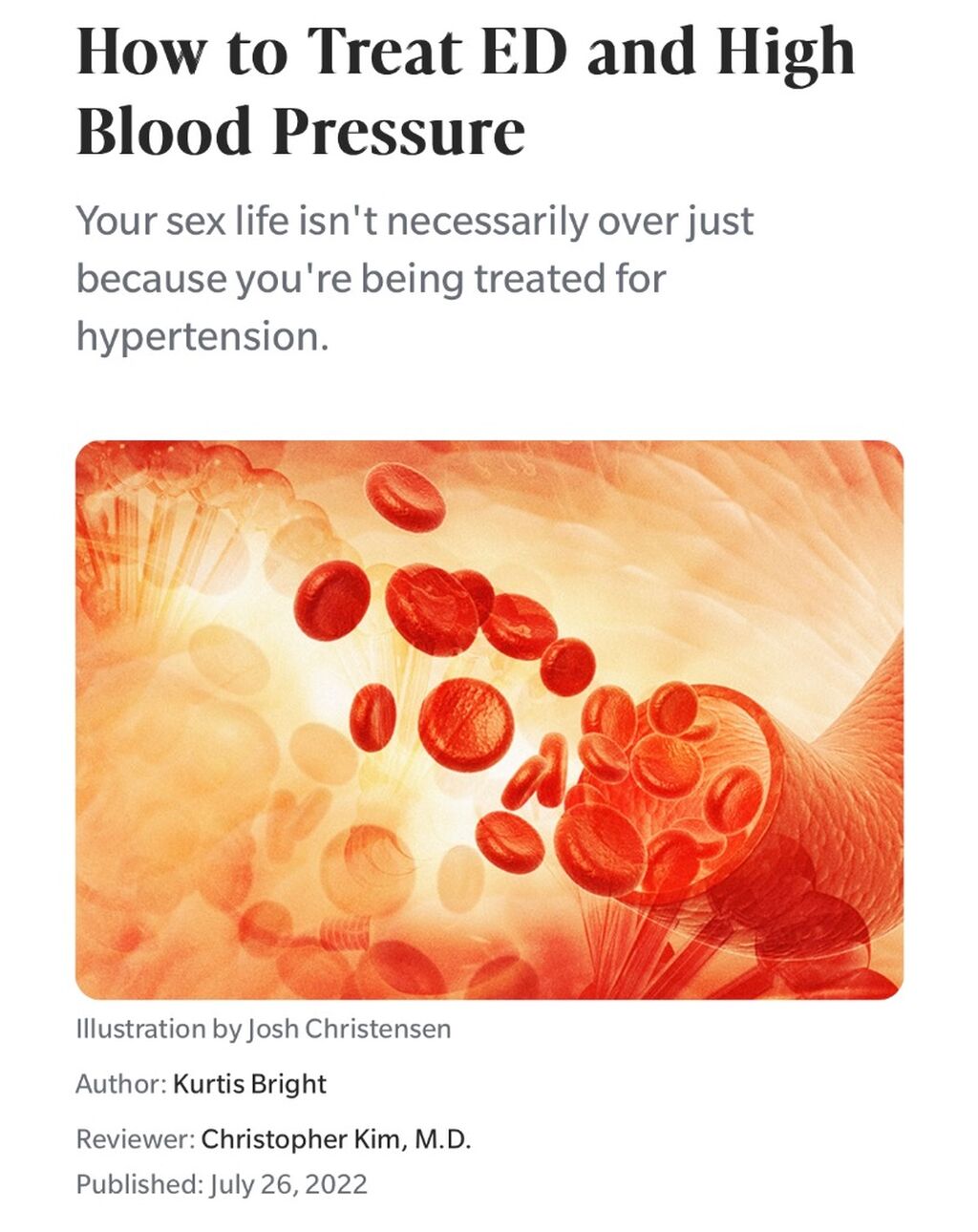 ED and high blood pressure