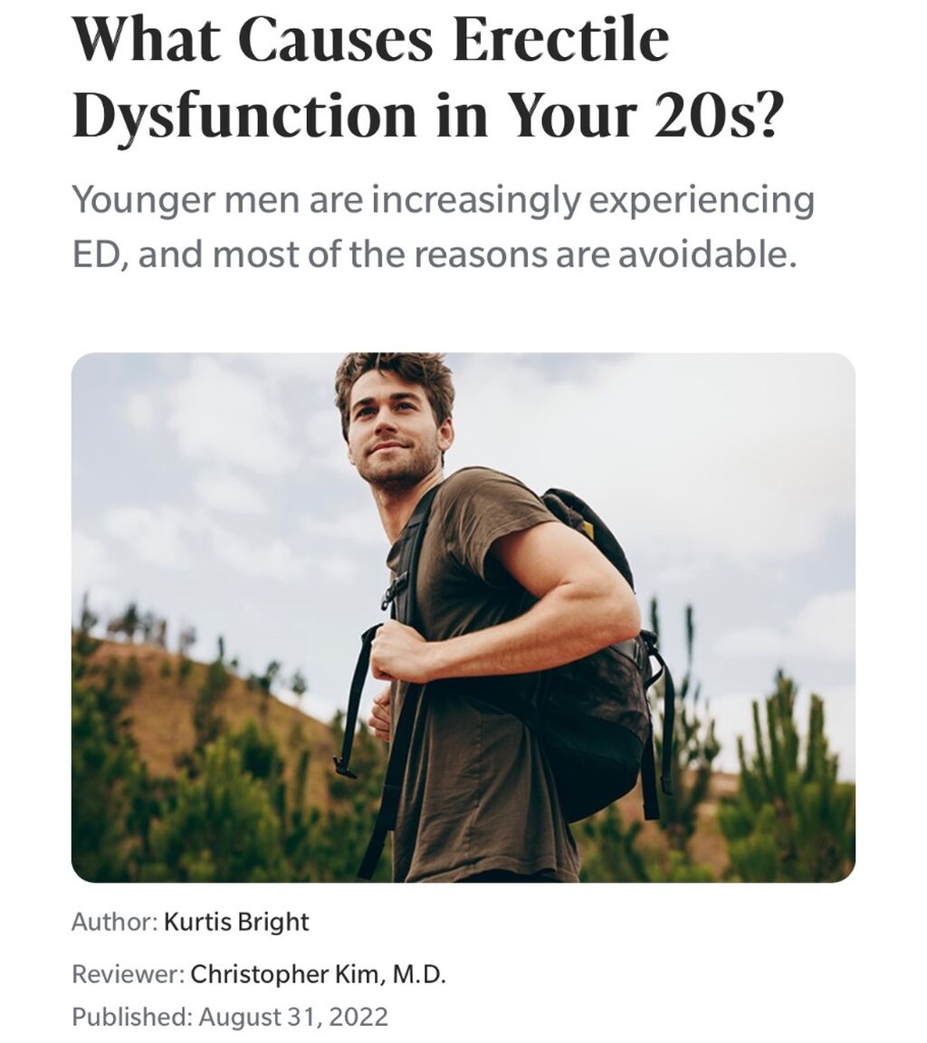ED in your 20&rsquo;s