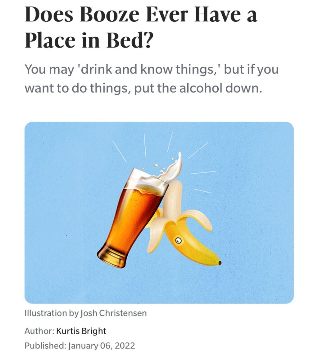 Booze and bed