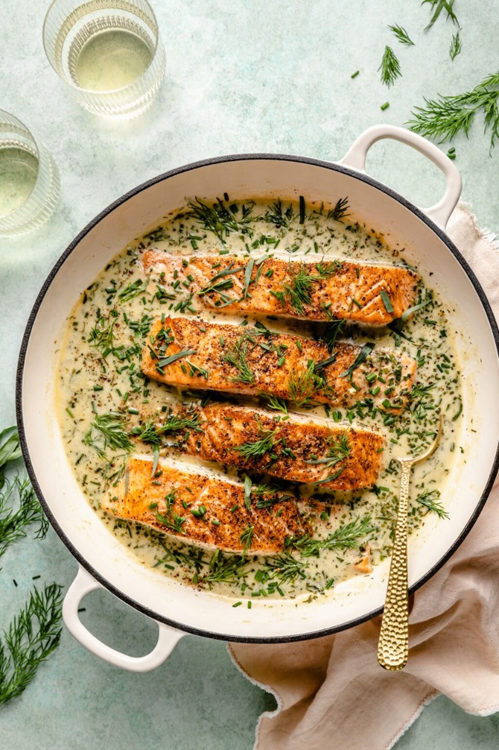 Creamy Spring Salmon