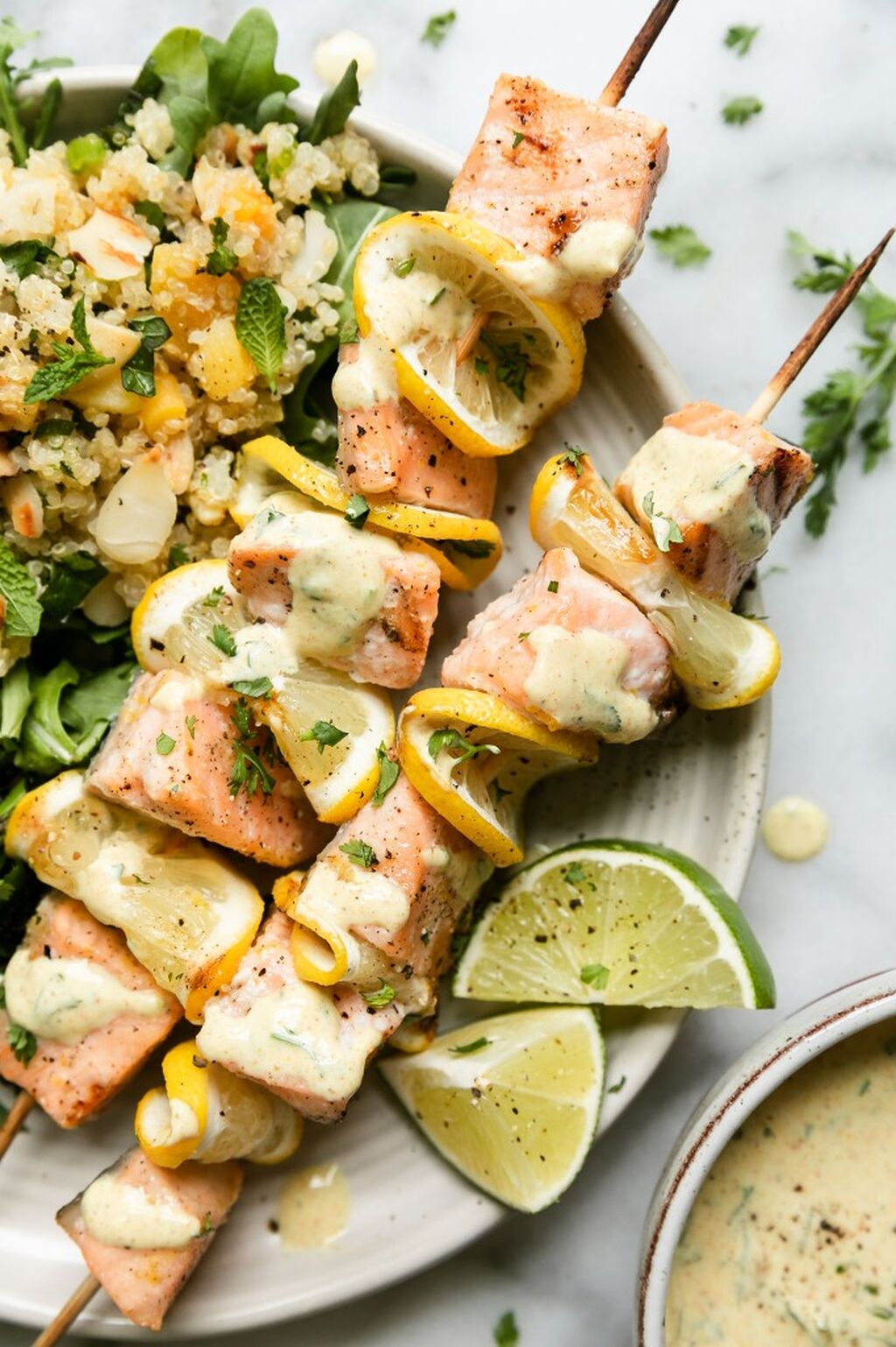 Grilled Salmon Kabobs (reel)
