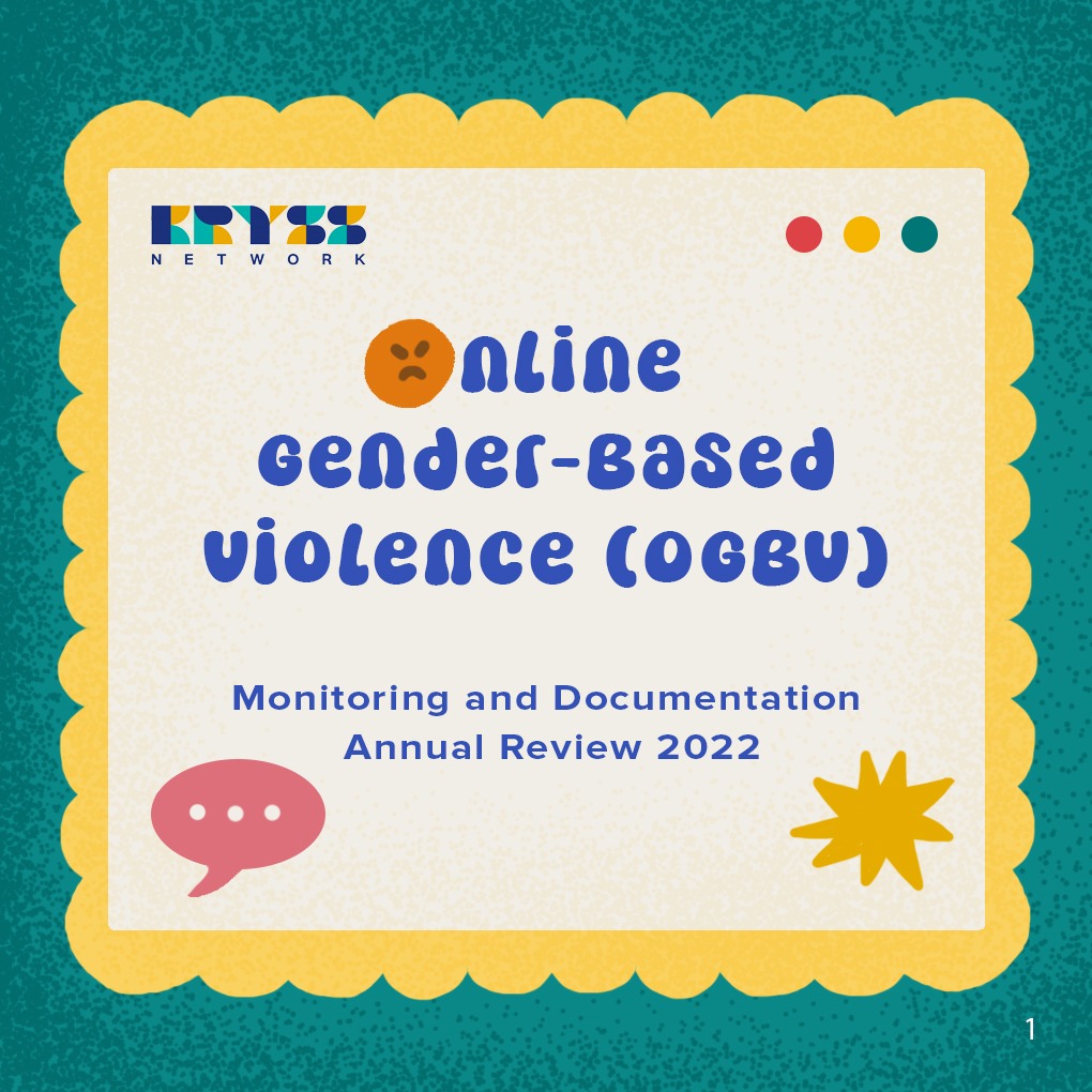 📝Overview of Monitoring and Documentation of Online Gender-Based Violence for Year 2022📝
