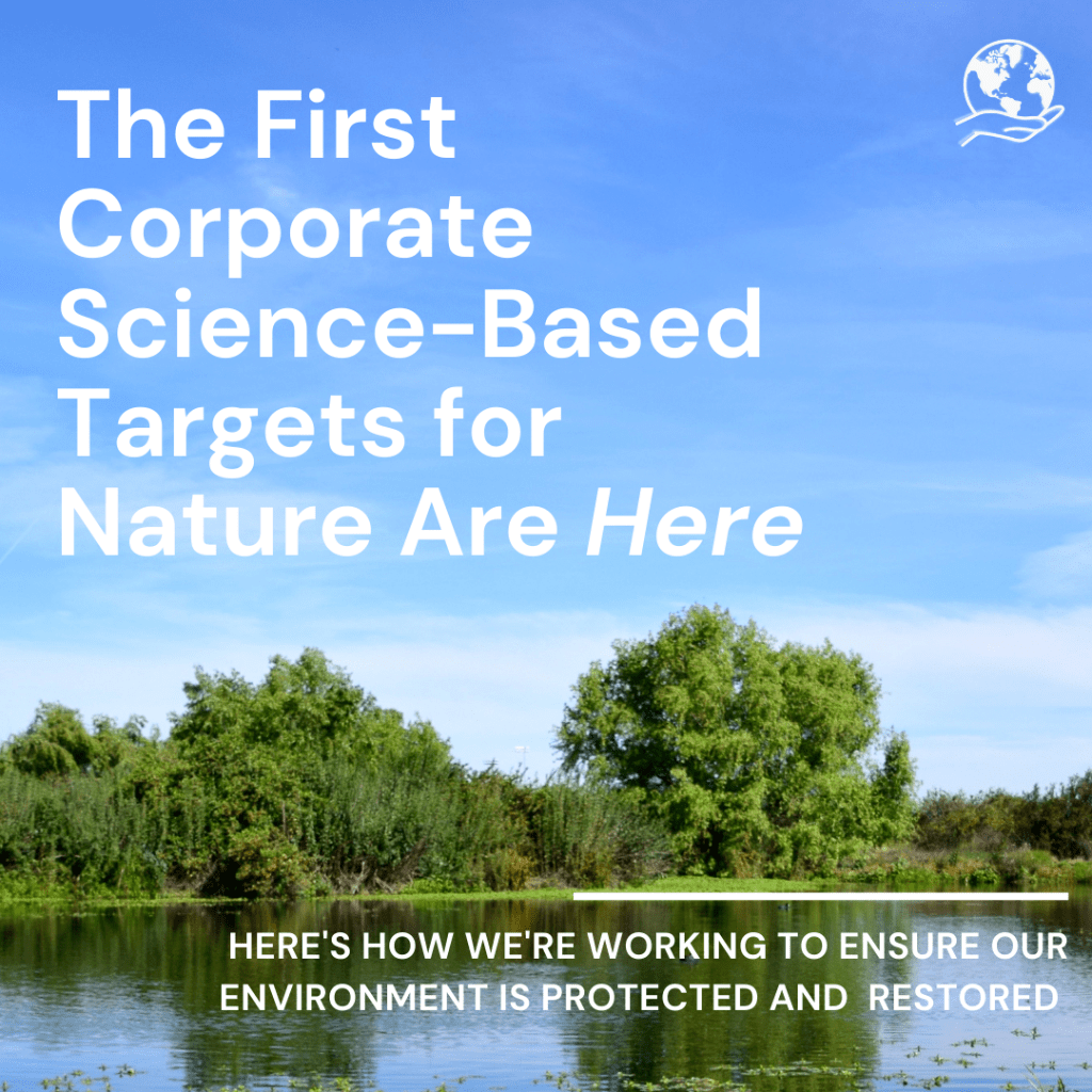 We're joining Science-Based Targets for Nature to ensure our environment is protected and restored. Here's how