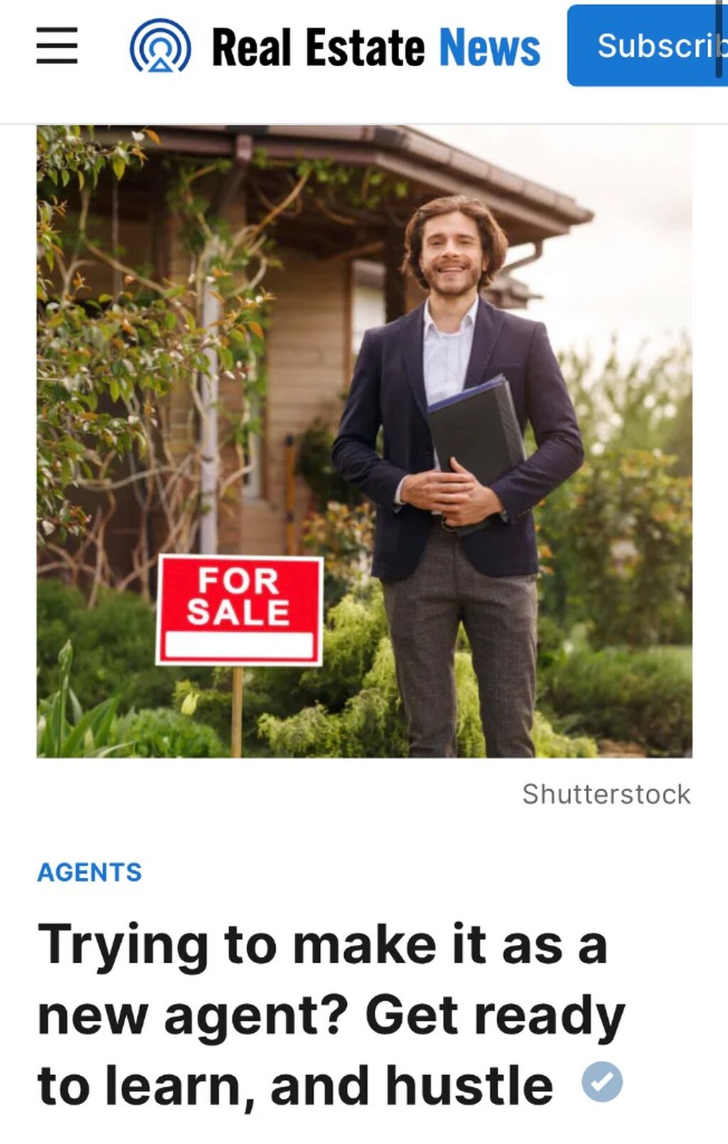 Trying to make it as a new agent? 