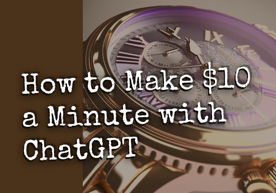 Making $10 a Minute with ChatGPT