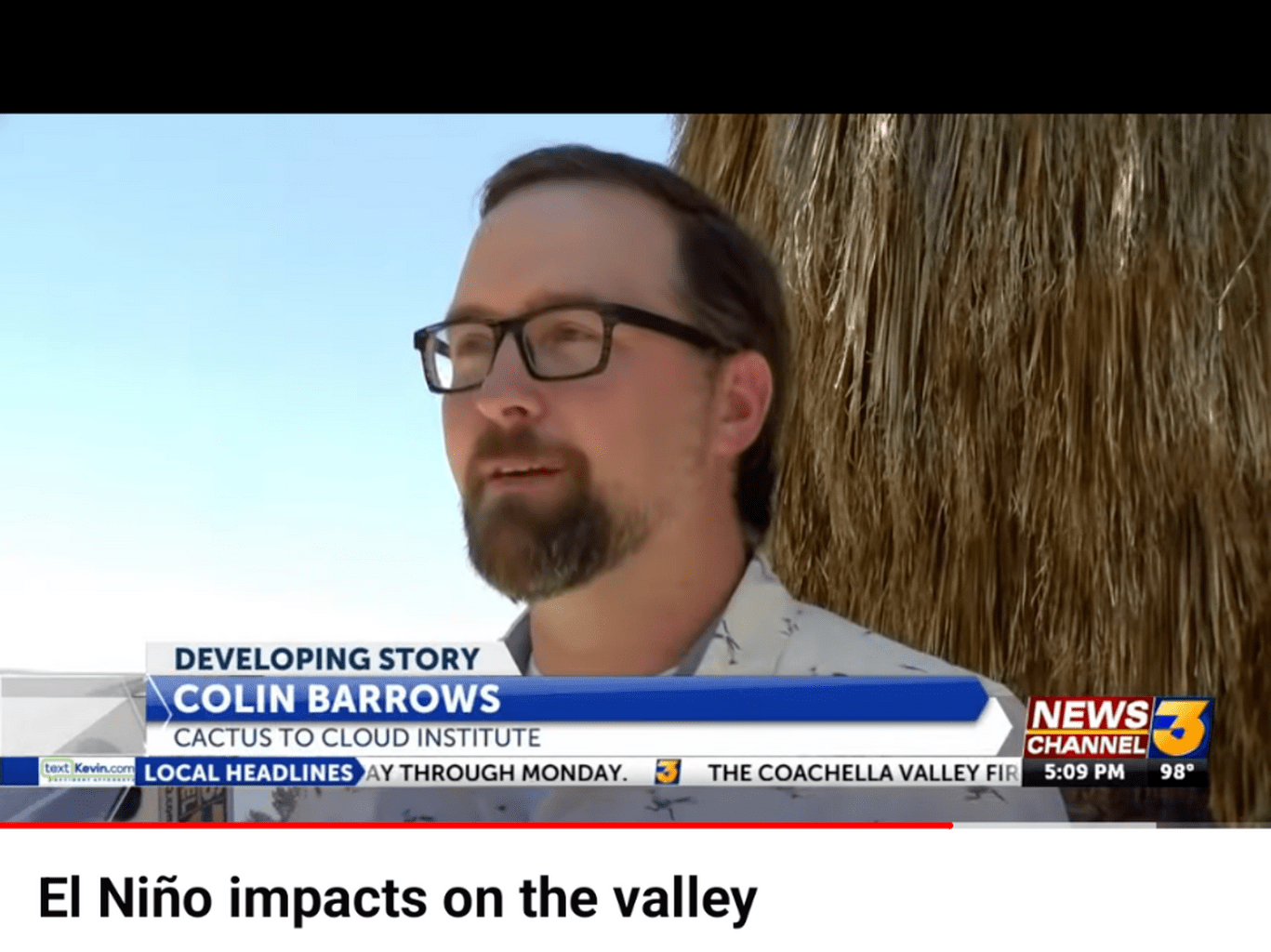 KESQ Interview - El Ni&ntilde;o impacts on the valley June 2023