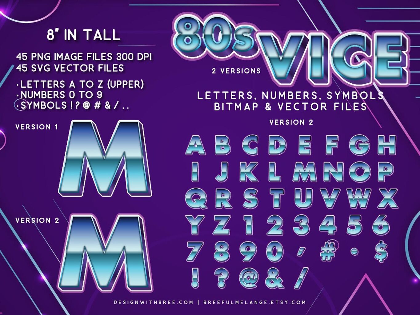 80s Vice Alphabet